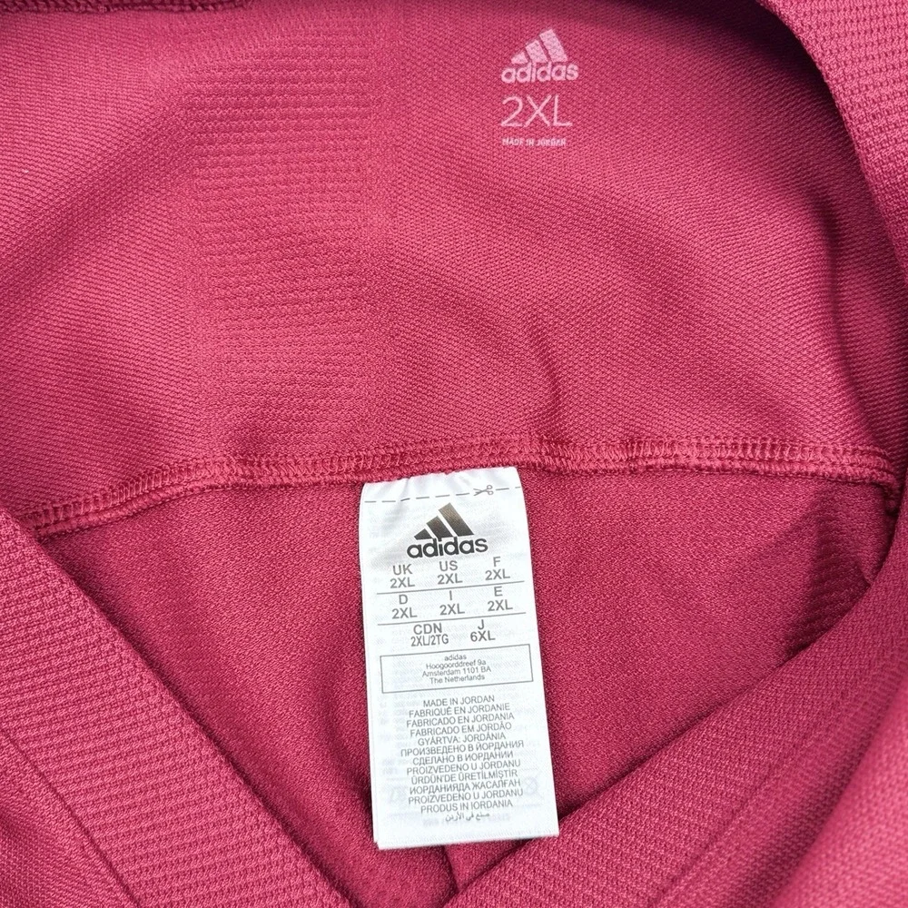 Adidas Mens 2XL Primeknit Maroon Football Jersey , Tech-fit